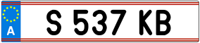 Trailer License Plate